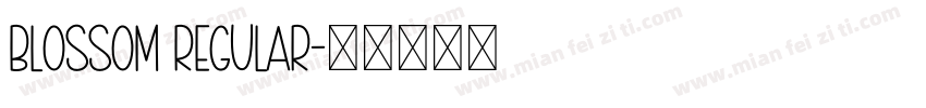 Blossom Regular字体转换